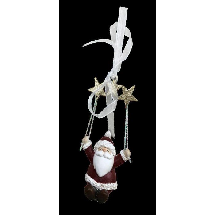 DKD Home Decor Figura Navidad Tradicional de Santa en Resina 4 x 13.5 x 6.5 cm (Pack 6 Unidades Surtidas) 2