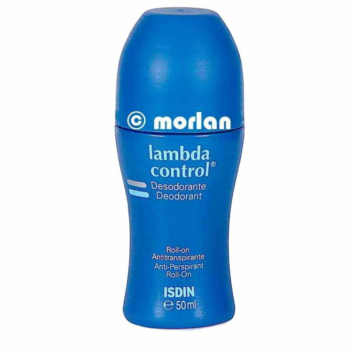 Isdin LAMBDA CONTROL intense 48h Desodorante Roll-on Fresh Duo 2x50ml, antitranspirante para todo tipo de pieles, sin alcohol