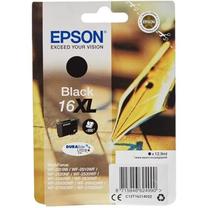 Epson 16XL Cartucho de Tinta Negro 12.9ml 500 páginas 1