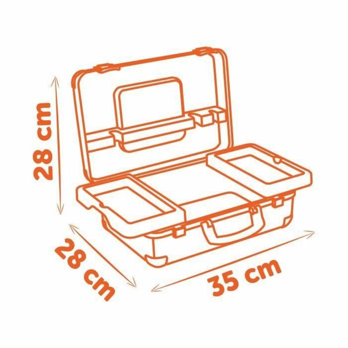 Black + Decker Caja Bricolo: Maletín de Herramientas para Niños 3+ años con 3 Herramientas, Kit para Construir Vehículo DIY, Portátil 2 Black + Decker Caja Bricolo: Maletín de Herramientas para Niños 3+ años con 3 Herramientas, Kit para Construir Vehículo DIY, Portátil 2