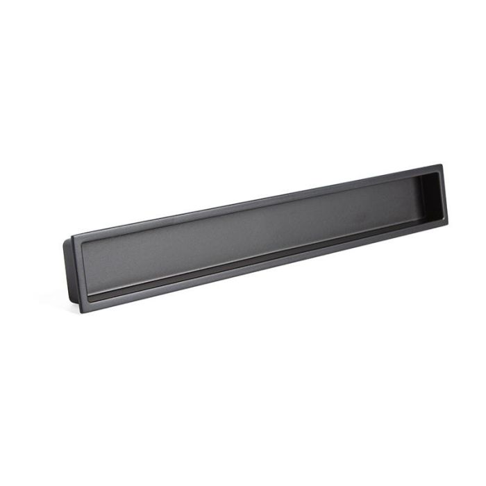 Tirador Embutir Cubic L160 Acabado Negro Mate Viefe