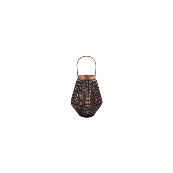 DKD Home Decor Portavela Colonial Marrón de Cristal y PE 25 x 33 x 11.5 cm (6 Unidades)
