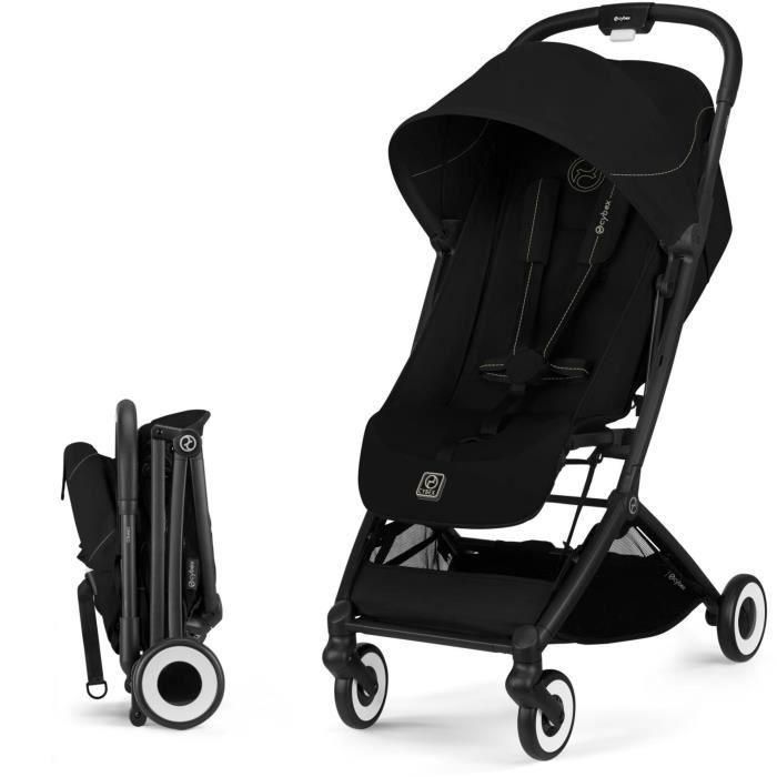 CYBEX - Cochecito ultracompacto y cómodo - ORFEO - 4 ruedas - Magic Black CYBEX - Cochecito ultracompacto y cómodo - ORFEO - 4 ruedas - Magic Black