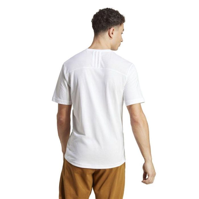Camiseta de Manga Corta Hombre Adidas Base Blanco 4