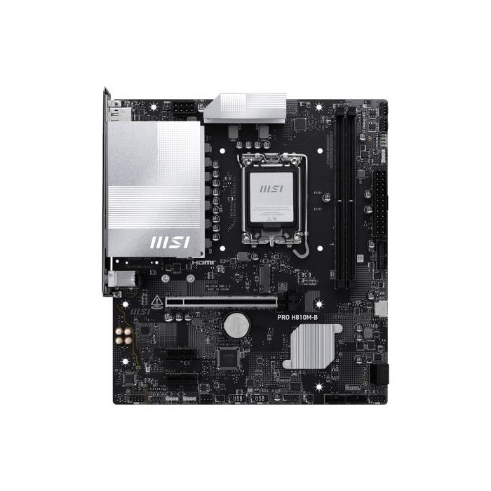 MSI PRO H810M-B Placa Base Micro ATX Intel H810 LGA 1851 (Socket V1) para Intel Core Ultra (Series 2) DDR5 1