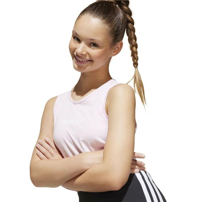 Camiseta de Tirantes Infantil Adidas Jg Lin Tk 160 Rosa 1