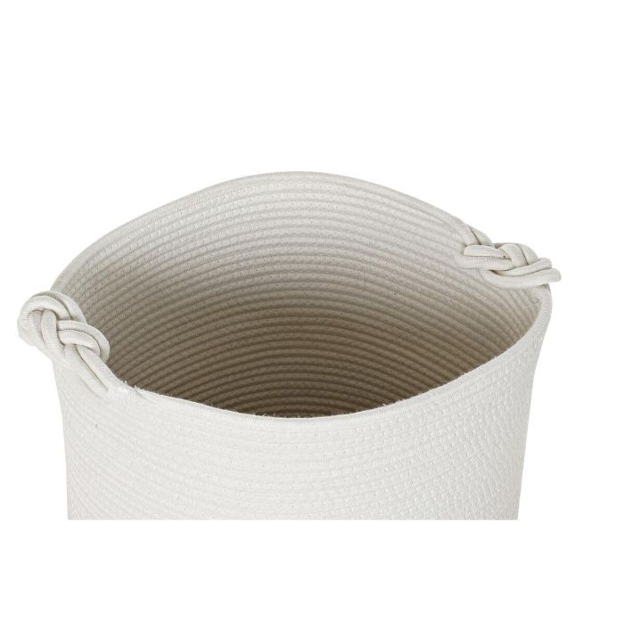 Juego de Cestas DKD Home Decor Blanco Algodón Jute (45 x 45 x 54 cm) (6 Piezas) 2