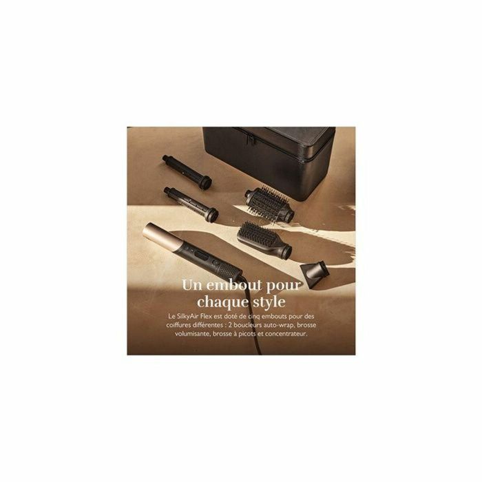 Silk'n SIL1721226719180 Secador de pelo Silky Air Flex 110.000 rpm, 5 accesorios, Negro Dorado 3