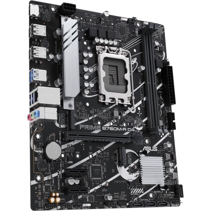 Asus 90MB1HA0-M0EAY0 Placa Base PRIME B760M-R D4 Intel B760 Socket LGA 1700 Micro ATX DDR4 PCIe 4.0 para Intel 12ª, 13ª y 14ª Gen 3 Asus 90MB1HA0-M0EAY0 Placa Base PRIME B760M-R D4 Intel B760 Socket LGA 1700 Micro ATX DDR4 PCIe 4.0 para Intel 12ª, 13ª y 14ª Gen 3