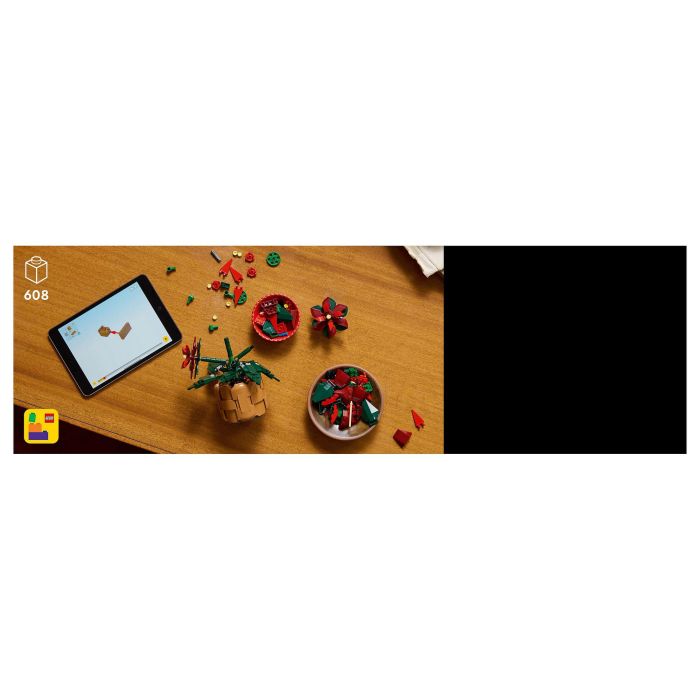 LEGO 10370 Icons Flor de Pascua, Juego Construcción 608 Piezas, 18+ Años 7