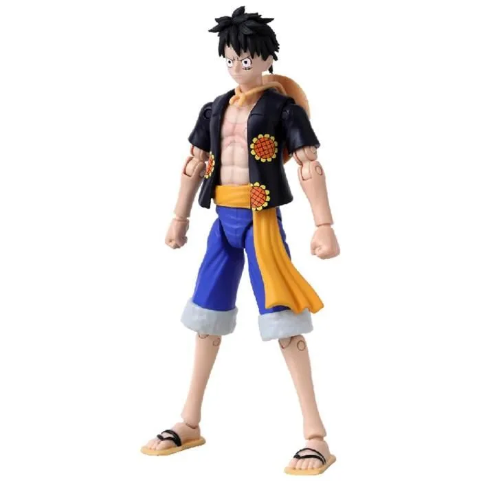 Bandai Figura de Accion One Piece Anime Heroes Monkey D. Luffy Dressrosa 17cm 17 Puntos de Articulación 4