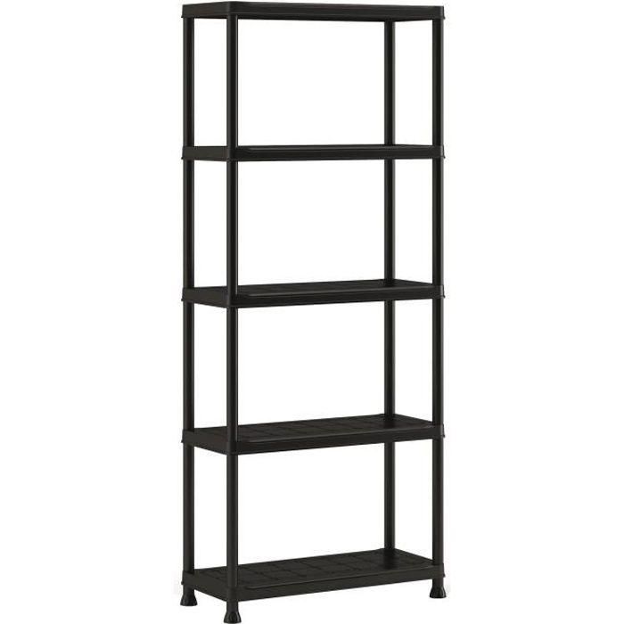 Estante de almacenamiento KIS Plus 75/5 - 75 x 32 x 176 cm - Negro Estante de almacenamiento KIS Plus 75/5 - 75 x 32 x 176 cm - Negro