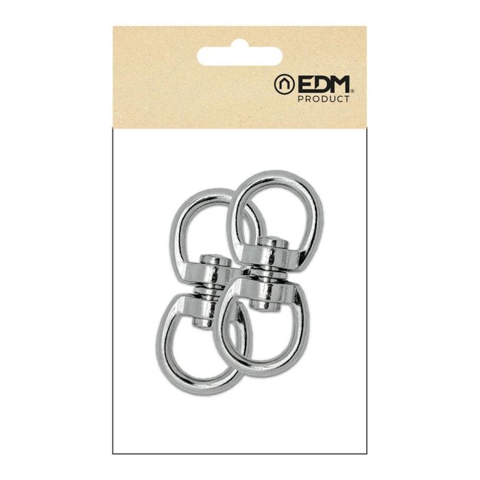 Edm Anilla Giratoria AP12 Acero Niquelado 16mm (5/8") 2 Unidades 2