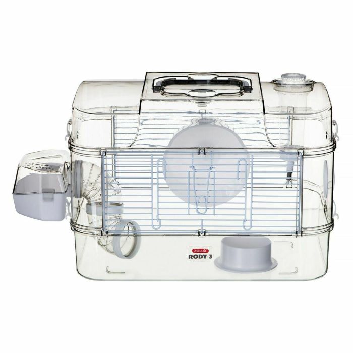Zolux ZOL3336022060225 Jaula Rody3 Trio de 3 niveles para hámsteres, ratones y jerbos - L 41 x P 27 x H 53 cm - Blanco 9 Zolux ZOL3336022060225 Jaula Rody3 Trio de 3 niveles para hámsteres, ratones y jerbos - L 41 x P 27 x H 53 cm - Blanco 9