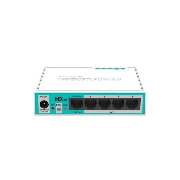 Router Mikrotik Hex Lite RB750R2 5 Puertos/ RJ45 10/100/ PoE Router Mikrotik Hex Lite RB750R2 5 Puertos/ RJ45 10/100/ PoE