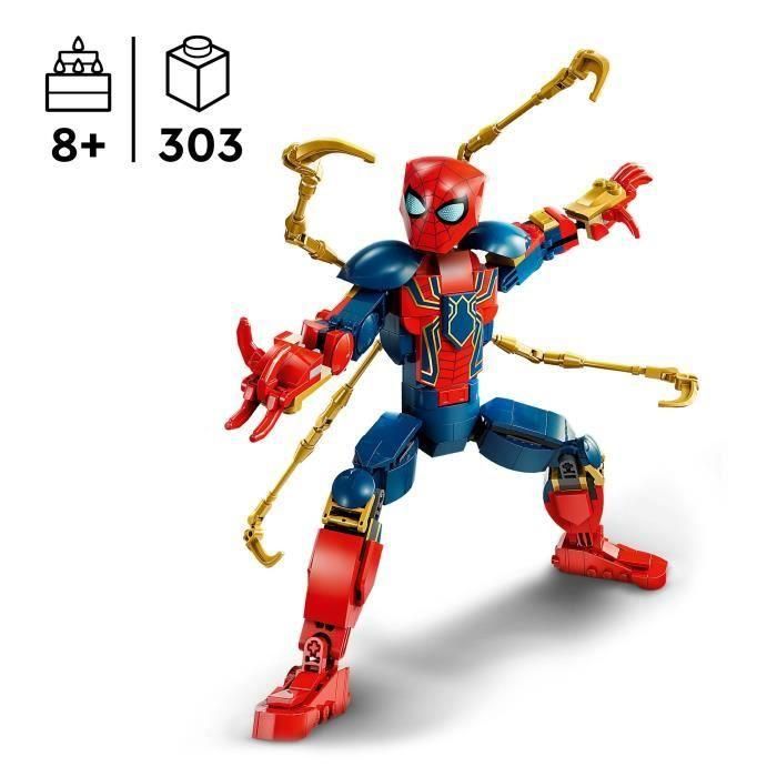 Juego de construccion figura para construir iron spider- man lego super heroes marvel 1