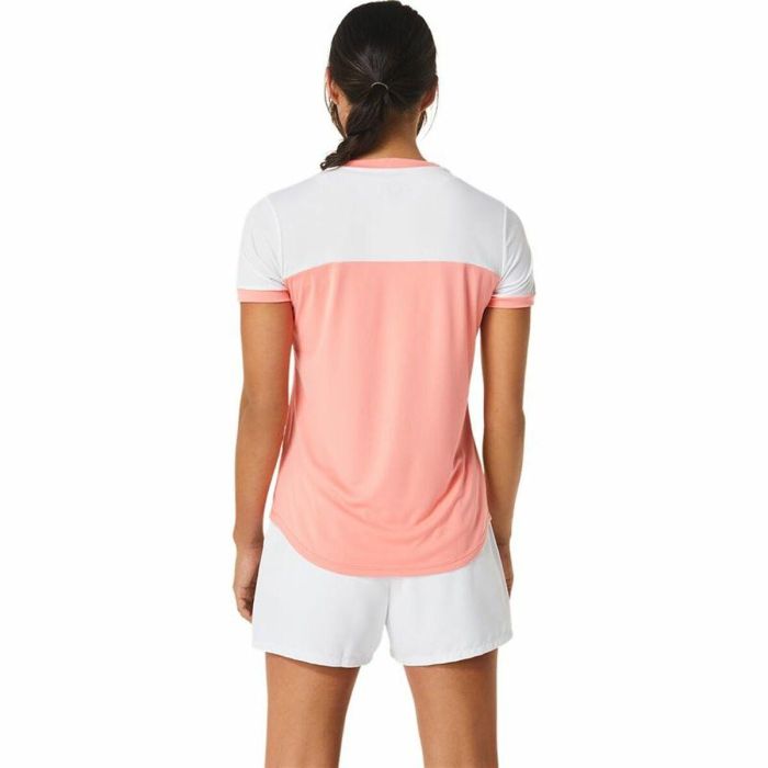 Camiseta Deportiva de Manga Corta Asics Court Rosa Tenis 4