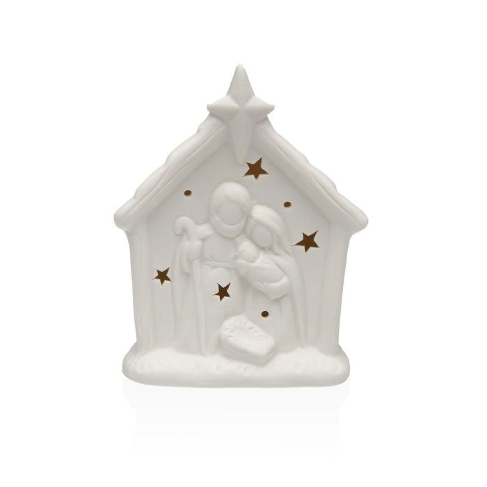 Adorno Navideño Versa Blanco Nacimiento/Belén 4,8 X 14,3 X 11 CM Figura Decorativa 0 Adorno Navideño Versa Blanco Nacimiento/Belén 4,8 X 14,3 X 11 CM Figura Decorativa 0