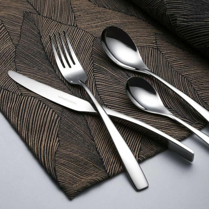 Arthur Martin AM3630 Juego de Cubiertos de 24 Piezas en Acero Inoxidable con Acabado Satinado 2