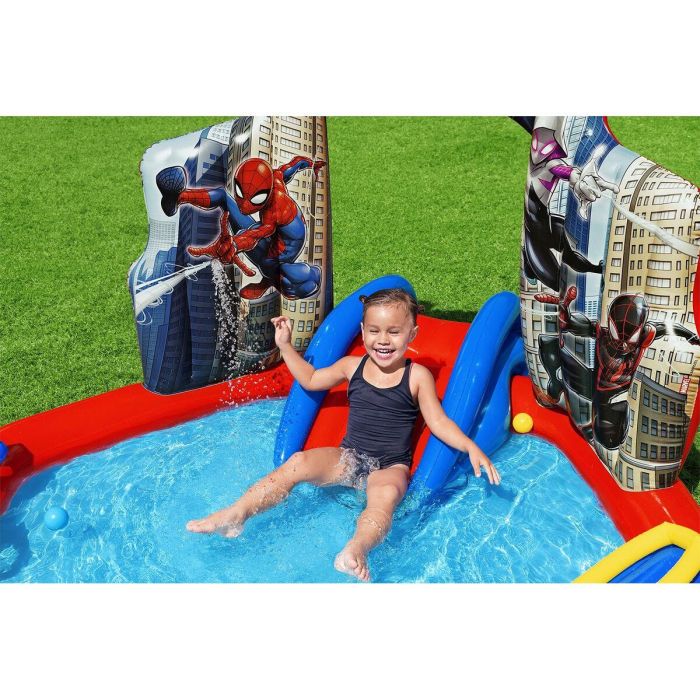 Bestway Piscina Hinchable Parque de Juegos Spiderman 211x206x127 cm +2 Años Jardin 98793 12