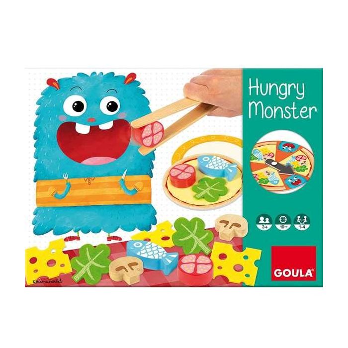Goula Juego de Destreza Hungry Monster de Madera - Prepara la Pizza del Monstruo Tragón para Niños 3+ Años (Hasta 4 Jugadores) 8 Goula Juego de Destreza Hungry Monster de Madera - Prepara la Pizza del Monstruo Tragón para Niños 3+ Años (Hasta 4 Jugadores) 8
