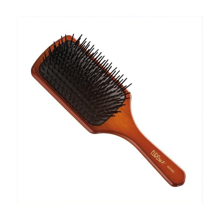 Eurostil Cepillo de Goma Púa Plástico Grande Ref.590 para Desenredar el Cabello