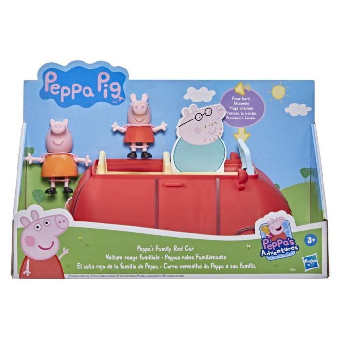 Hasbro HAS5010993868285 Peppa Pig - Peppa's Adventures Family Red Car - juguete preescolar con oraciones y efectos de sonido para 3 años+ 16 Hasbro HAS5010993868285 Peppa Pig - Peppa's Adventures Family Red Car - juguete preescolar con oraciones y efectos de sonido para 3 años+ 16