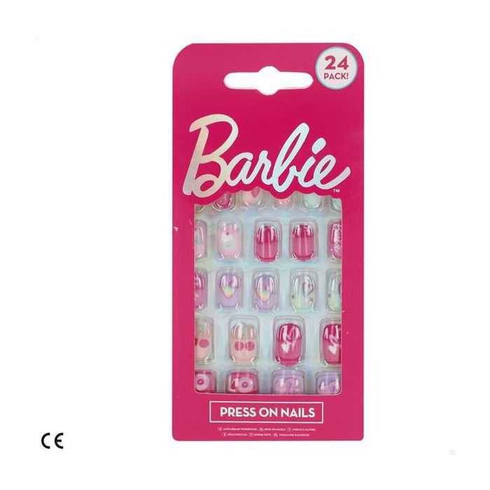 Set 24 uñas postizas barbie 2 Set 24 uñas postizas barbie 2