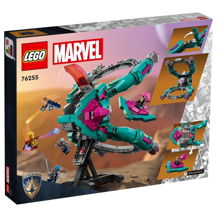 LEGO 76255 Nave de los Nuevos Guardianes Marvel Super Heroes Juego Construcción 1108 Piezas 10+ Años
