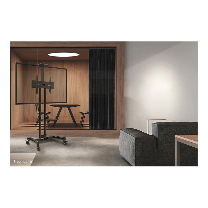 Neomounts NM-M1700BLACK Carrito para Pantallas de 32-75", 50 kg, Altura Ajustable 104-154 cm, VESA 200x200-600x400, Negro 4