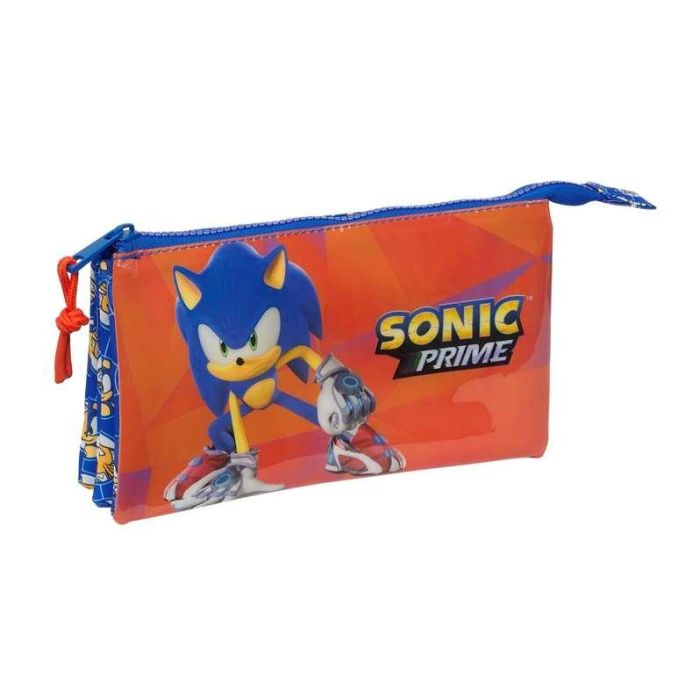 Portatodo Triple Sonic Prime Azul 22 x 12 x 3 cm Portatodo Triple Sonic Prime Azul 22 x 12 x 3 cm