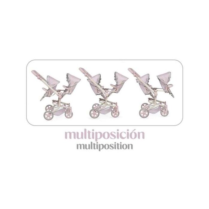 Silla gemelar plegable -novedad - multiposicion para muñecas de hasta 52 cm. 6 Silla gemelar plegable -novedad - multiposicion para muñecas de hasta 52 cm. 6