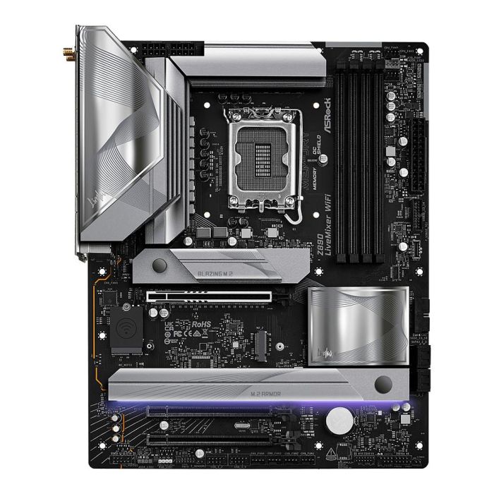 ASRock Z890 Placa Base WiFi 7, Socket LGA 1851, Intel Core Ultra, DDR5, Bluetooth 5.4 ATX