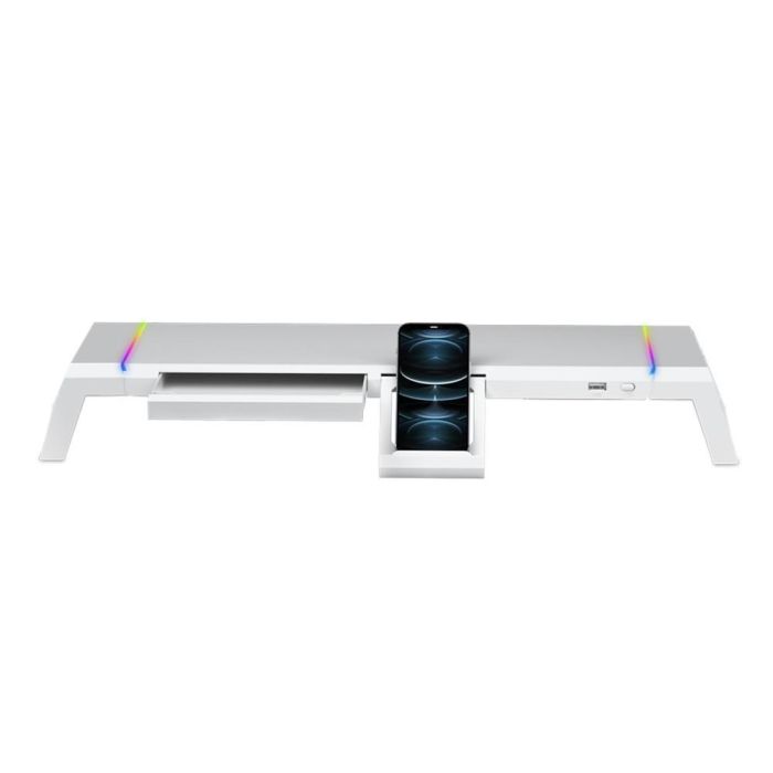 Mars Gaming Soporte Sobremesa Mgsone para Monitor con Iluminación RGB y Soporte hasta 30kg 2
