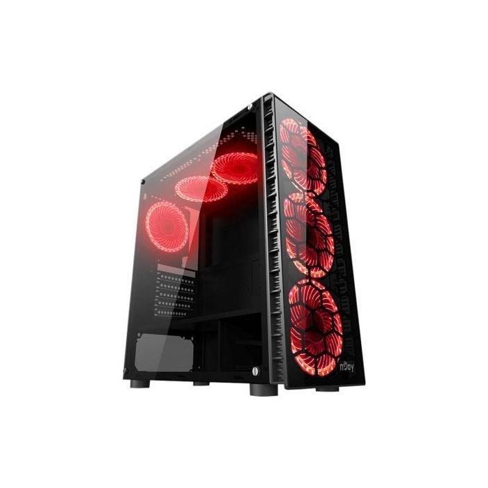 CAJA SEMITORRE NJOY VANGUARD - 2*USB 3.0 + USB 2.0 - 6 VENTILADORES LED (3 DELANTEROS+2 SUPERIORES+1 TRASERO) - PANEL LATERAL TRANSPARENTE - NEGRO CAJA SEMITORRE NJOY VANGUARD - 2*USB 3.0 + USB 2.0 - 6 VENTILADORES LED (3 DELANTEROS+2 SUPERIORES+1 TRASERO) - PANEL LATERAL TRANSPARENTE - NEGRO
