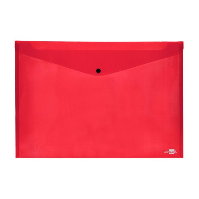 Carpeta Liderpapel Dossier Broche 44243 Polipropileno Din A3 Rojo Translucido 10 unidades 2