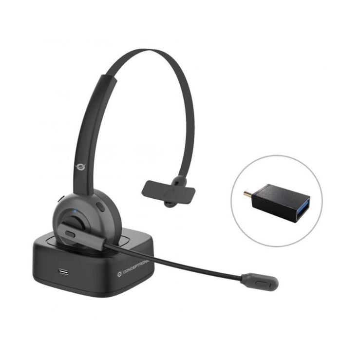 Conceptronic Auriculares Bluetooth POLONA03 con Base de Carga, Cancelación de Ruido, Micrófono Flexible, 22h Batería 0 Conceptronic Auriculares Bluetooth POLONA03 con Base de Carga, Cancelación de Ruido, Micrófono Flexible, 22h Batería 0