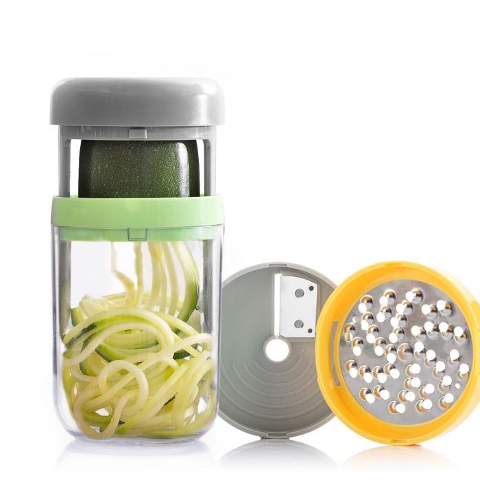 Cortador de Verduras en Espiral y Rallador con Recetas Vigizer InnovaGoods 5
