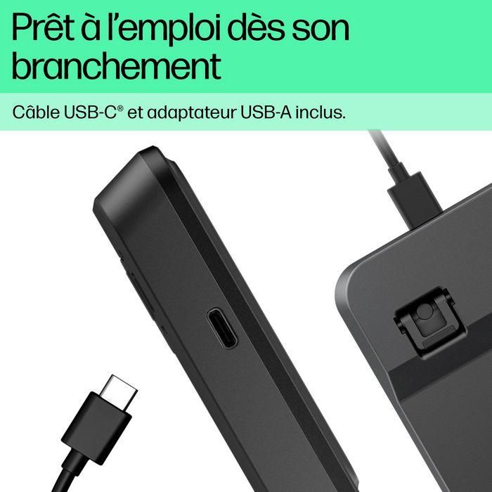 HP 400 Teclado con Cable Retroiluminado Blanco Cálido LED, Teclas Silenciosas, 12 Teclas Programables, Diseño Delgado 5