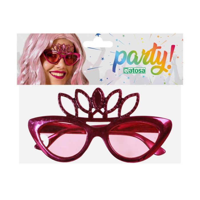 Gafas Princesa Rosas Con Tiara Glitter Para Disfraces De Cuentos De Hadas 1 Gafas Princesa Rosas Con Tiara Glitter Para Disfraces De Cuentos De Hadas 1