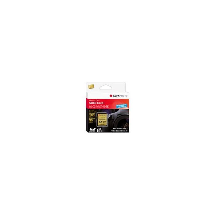 AgfaPhoto Tarjeta SDXC UHS-I 128GB Professional High Speed U3 V30