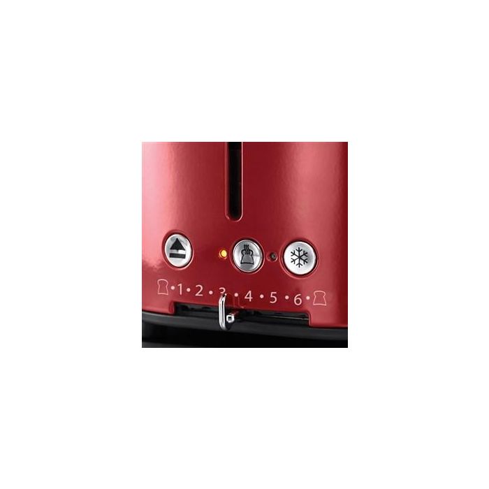 Russell Hobbs 21680-56 Tostador Retro Ribbon Rojo con 2 Rebanadas y Control de Tueste 5 Russell Hobbs 21680-56 Tostador Retro Ribbon Rojo con 2 Rebanadas y Control de Tueste 5