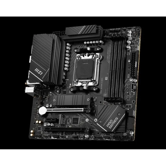 MSI PRO B650M-A WiFi Placa Base Micro ATX AMD B650 Socket AM5 DDR5 para AMD Ryzen 7000 Series 3 MSI PRO B650M-A WiFi Placa Base Micro ATX AMD B650 Socket AM5 DDR5 para AMD Ryzen 7000 Series 3