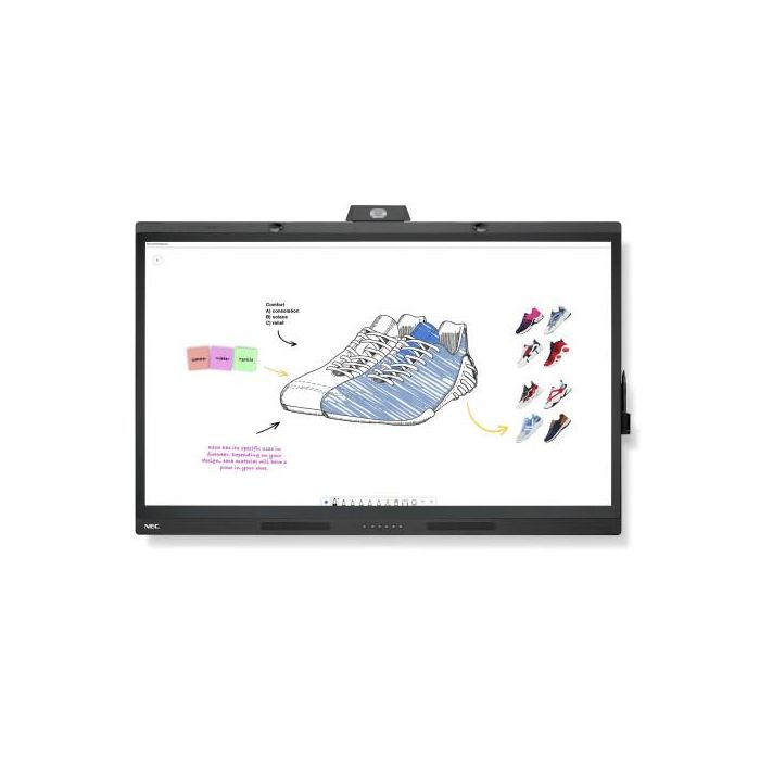 NEC WD551 pizarra blanca interactiva 139,7 cm (55") 3840 x 2160 Pixeles Pantalla táctil 3