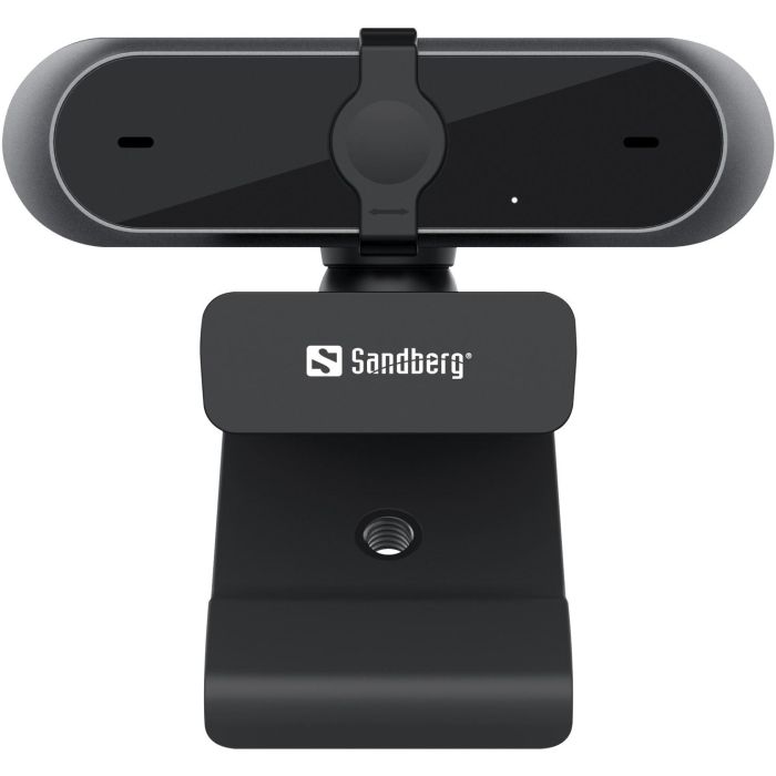 Sandberg Webcam USB Pro Full HD 1080P con Enfoque Automático, Micrófono Estéreo y Tapa de Privacidad para Portátil 2