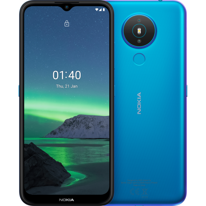 Nokia 1.4 Smartphone 6.52" HD+ Pantalla Dual SIM 4G Android Go Edition 2GB RAM 32GB Almacenamiento 4000mAh Cámara Doble 8MP Azul Nokia 1.4 Smartphone 6.52" HD+ Pantalla Dual SIM 4G Android Go Edition 2GB RAM 32GB Almacenamiento 4000mAh Cámara Doble 8MP Azul