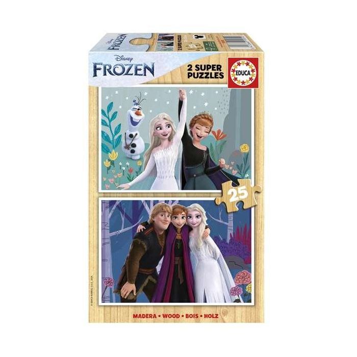 Puzzle 2x25 piezas frozen