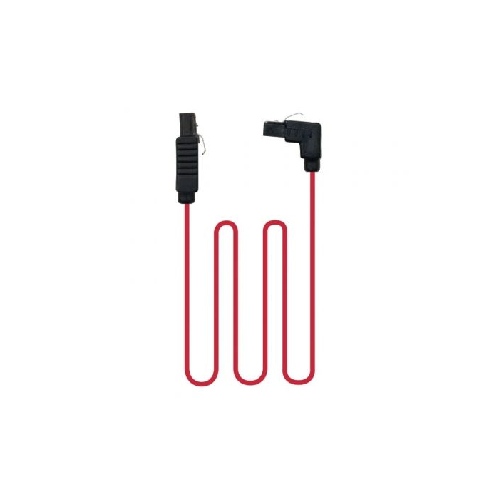 Nano Cable 10.18.0301 Cable de Datos SATA Acodado con Conectores Hembra-Hembra y Anclajes - 0.5m Rojo y Conectores Negros (3 Gbp/s) 1 Nano Cable 10.18.0301 Cable de Datos SATA Acodado con Conectores Hembra-Hembra y Anclajes - 0.5m Rojo y Conectores Negros (3 Gbp/s) 1