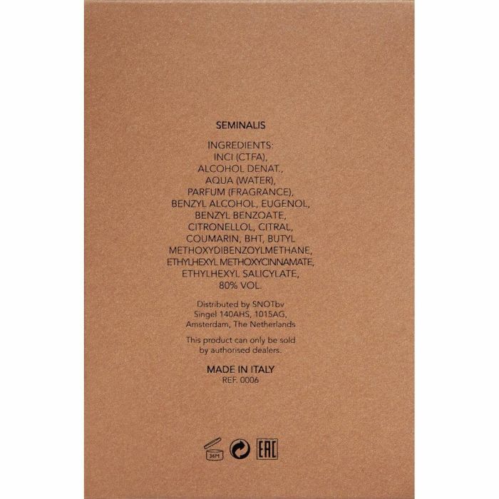 Orto Parisi SEMINALIS PARFUM Eau de Parfum Vaporizador 50 ml - Fragancia Cautivadora con Esencia Única y Distintivo Aroma Aldehídico 2