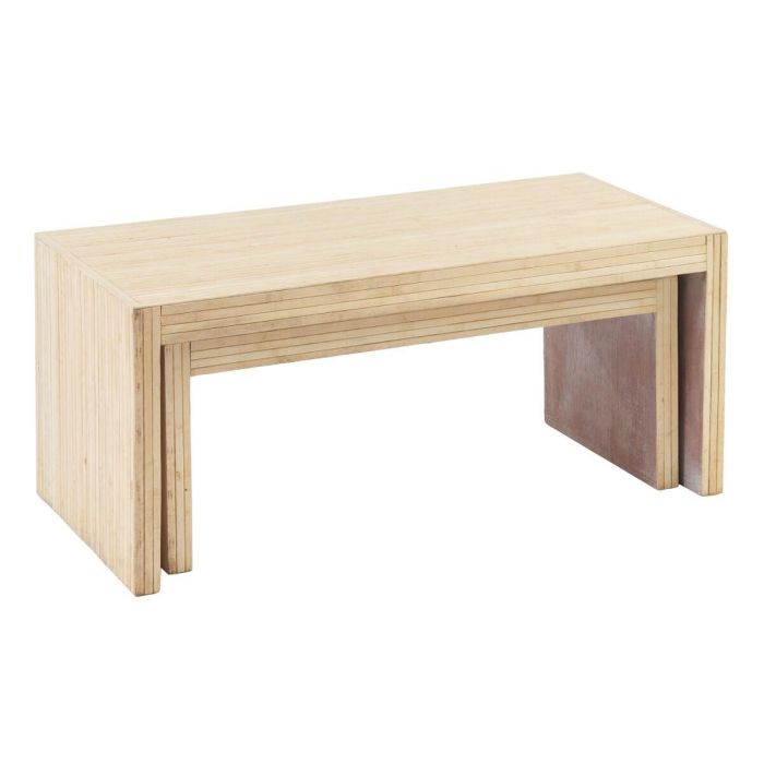 Mesa de Centro 110 x 55 x 50 cm Madera 2 Unidades Mesa de Centro 110 x 55 x 50 cm Madera 2 Unidades